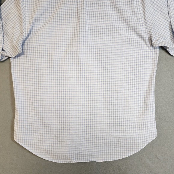 Lucky Brand Mens Shirt XL Blue/White Check Button Down  Long Sleeve - Picture 16 of 16